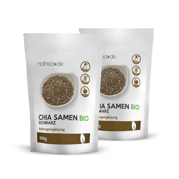 BIO Chia Samen, 2er Pack ( 2 x 1 kg )