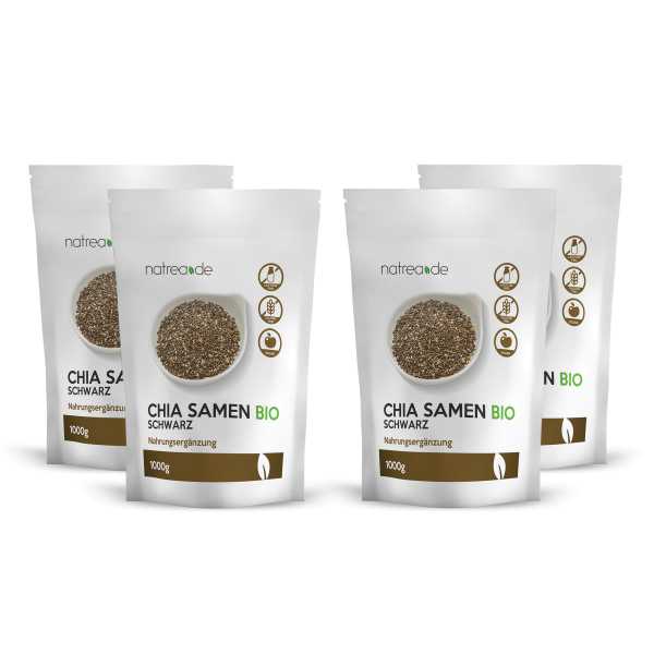 BIO Chia Samen, 4er Pack ( 4 x 1 kg )