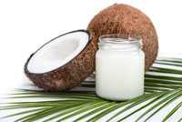 Kokosöl mit Kokosnuss Kokosöl mit Kokosnuss