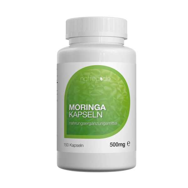 Moringa Kapseln, 150 Stück, Dose a 75 g (1 x 150 Kapseln)