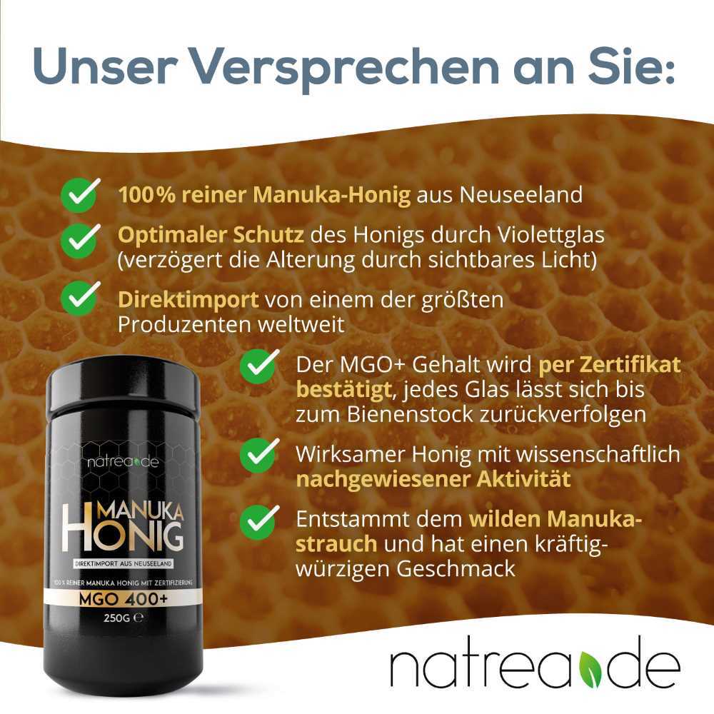 Unser Versprechen Manuka Honig